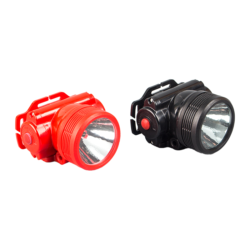 TL-01 1LED1W wiederaufladbare Lithium-Batterie-Scheinwerfer mit spiralförmigem Ring und Druckknopfschalter für den Einsatz im Freien